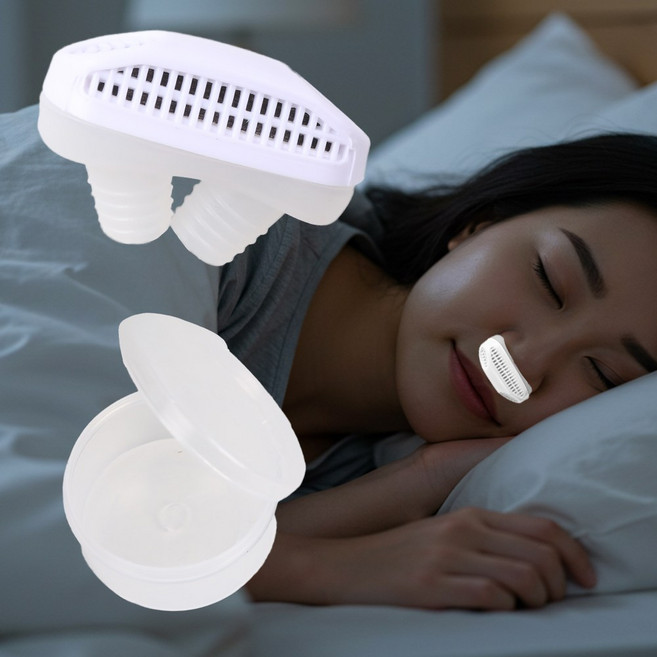 로아 바른수면 비강확장기 잠잘오는 코골이 방지기구 수면용품, 화이트, 1개