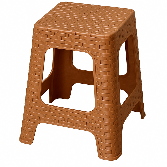 국산 대나무 간이 의자 브라운 휴대용 야외 행사 보조 플라스틱 의자 편의점 학교 식당, 단품