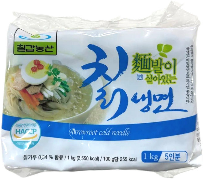 칠갑농산 면발이 살아있는 칡냉면, 2개, 1kg