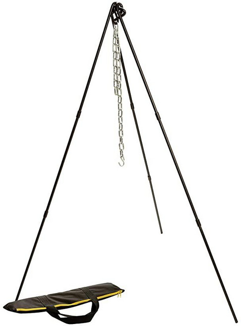 Lodge 조절 가능한 캠프 삼각대 높이 101.6cm(40인치)~152.4cm(60인치) 블랙, 1개