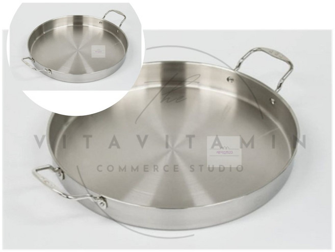 원형 닭갈비팬 스텐 통3중 40cm 인덕션겸용 캠핑 떡볶이 업소