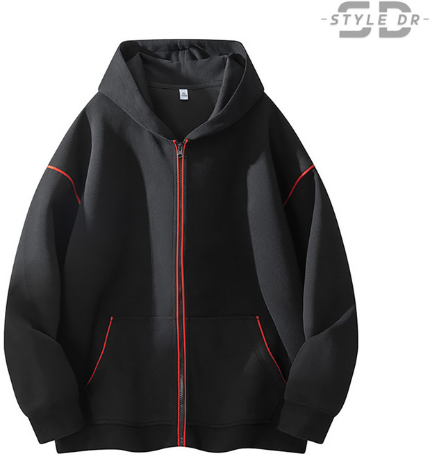 스타일닥터 남성 후드 코트 루즈핏 캐주얼 집업 맨투맨