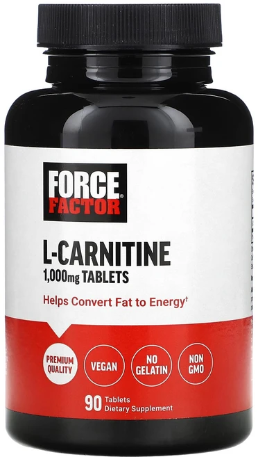 Force Factor l-카르니틴 1000mg 90정, Force Factor l카르니틴 1000mg 90정, 1개 - 쿠팡
