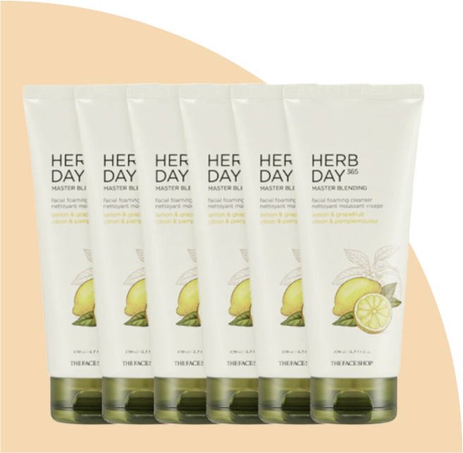 더페이스샵 허브데이 365 클렌징 폼 산뜻레몬, 170ml, 1세트