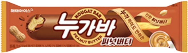 해태 누가바 피넛버터 15개 피스타치오 15개 대용량 막대 바 아이스크림, 1세트