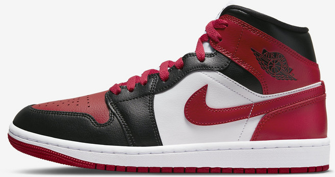 나이키 우먼스 조던 1 미드 앤 짐레드 BQ6472-079