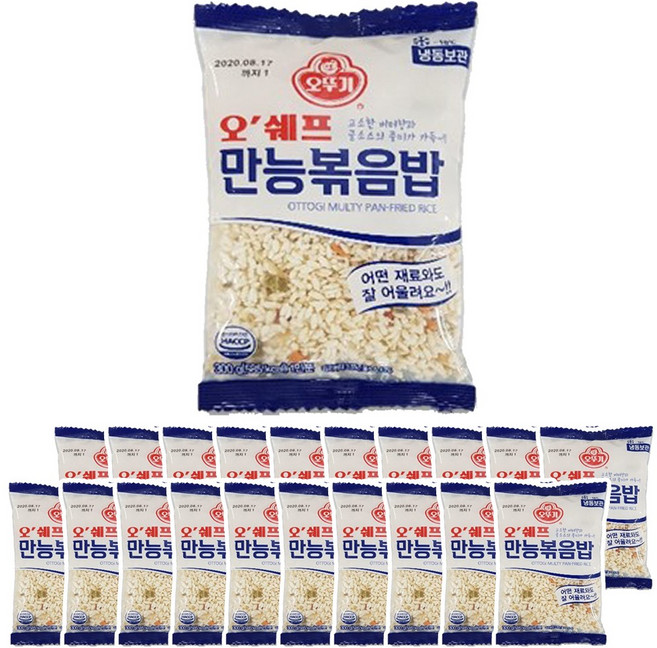 오뚜기 오쉐프 만능볶음밥, 20개, 300g