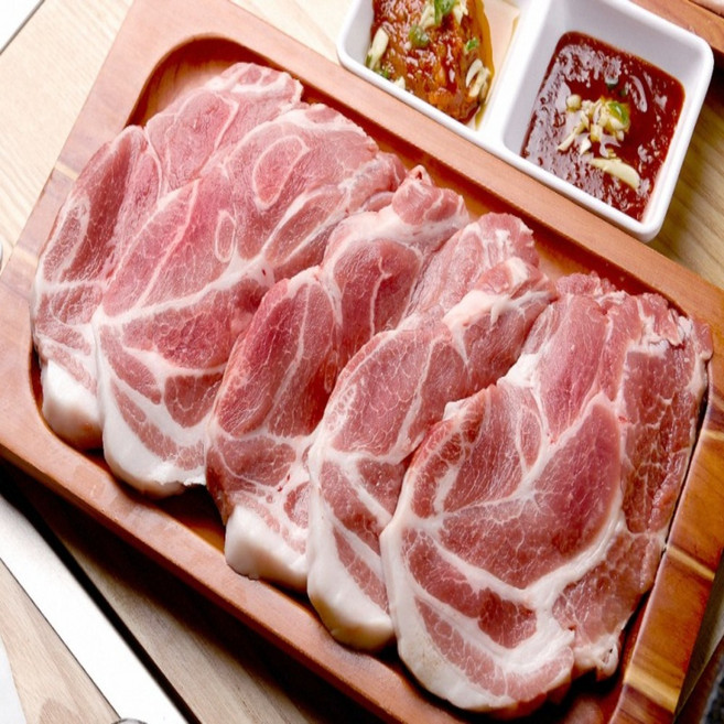 부드럽고 고소한 한돈 구이용 꽃목살 (500g), 1개