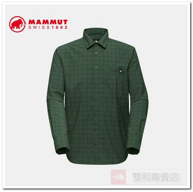 MAMMUT長毛象 Lenni Longsleeve Shirt 男 快乾防曬長袖襯衫
