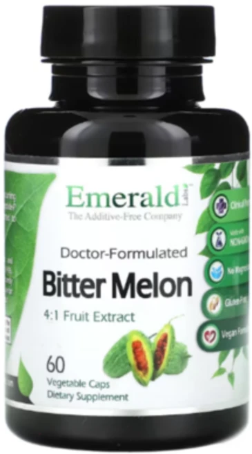 에머랄드 여주 추출물 비터멜론 60 베지 캡슐, 1개, 60정 - 쿠팡