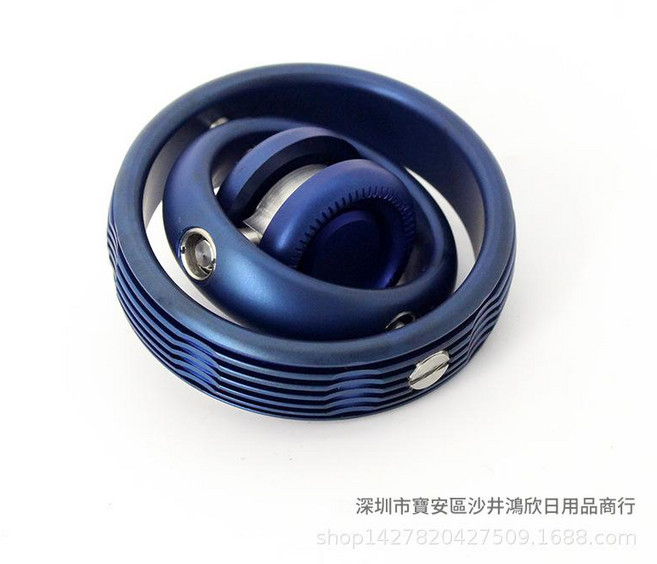 金屬指尖陀螺儀 二代 減壓玩具, 藍, 1個