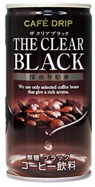 카페드립 일본 편의점커피 더클리어 블랙캔 185g x 30개, 1개입