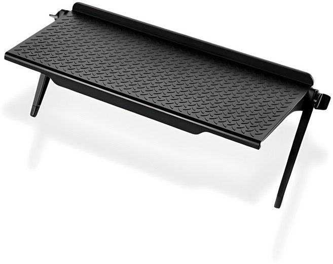 맥라이프 베이섬 TV 모니터 셋탑박스 접이식 받침대 선반 300mm, 블랙, 1개