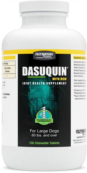 뉴트라맥스 다스퀸 MSM Nutramax Laboratories Dasuquin with MSM Joint Health Supplement, 150정, 1개