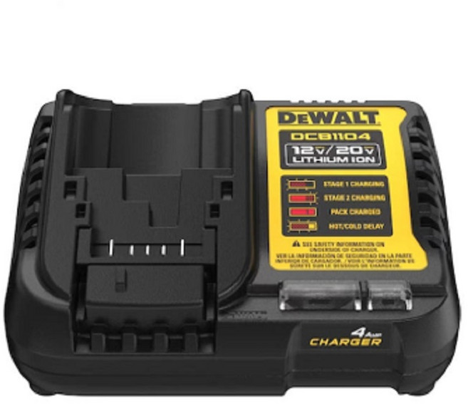 디월트 DCB1104 리튬이온충전기 12V-20V DCB127 DCB184 충전용, 1개