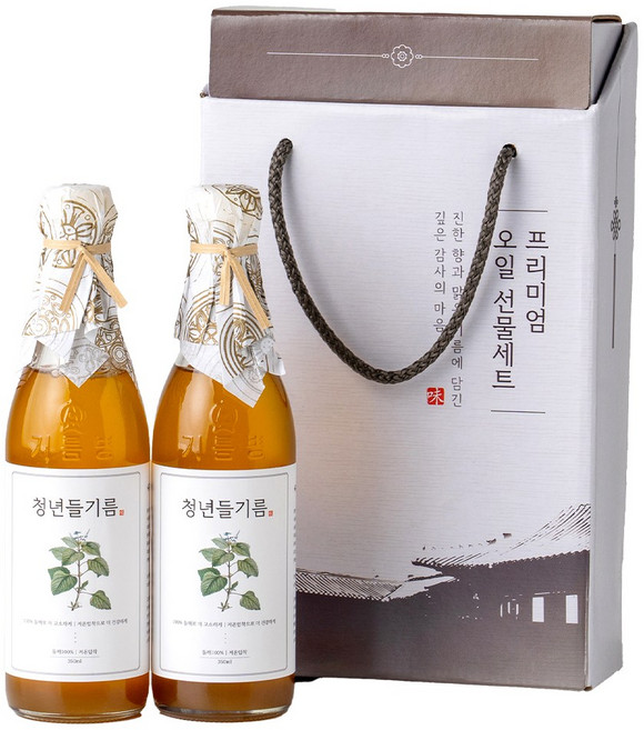 전라도청년 저온압착 청년들기름 350ml+청년들기름 350ml 명절선물세트, 2개, 350ml