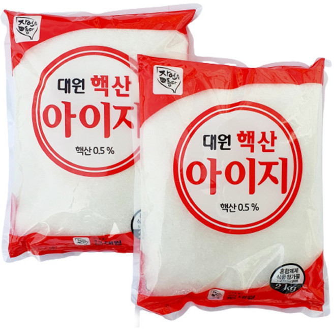 대원 핵산아이지 핵산조미료 2kg 글루타민산나트륨 MSG 향미증진제, 2개