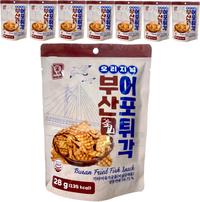 한진식품 추억의 부산 어포 튀각, 8개, 28g