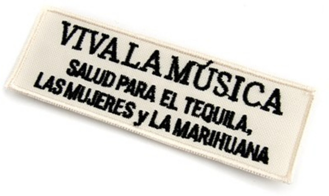 [D40] VIVALAMUSICA (야상패치) - 빈티지패치/와펜제작