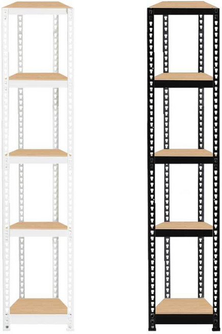 스피드랙 조립식 앵글 철제 틈새수납장 틈새선반 5단 200 x 500 x 1800, 화이트