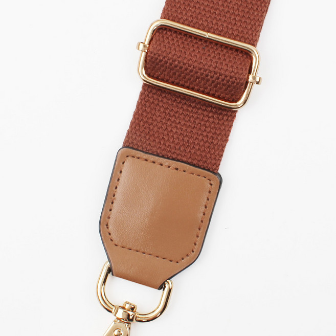 가방끈 스트랩 웨빙끈 가방끈부자재 가방체인줄 단색 가방줄, 1개, 단색가방끈-카멜