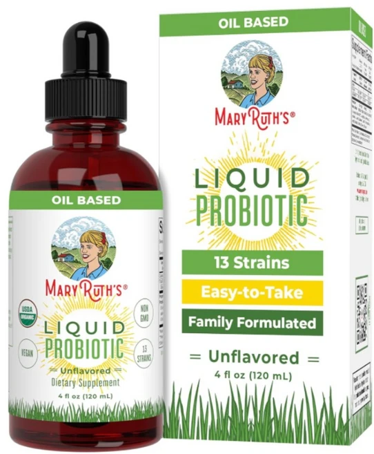메리루스 오가닉스 유기농 액상 프로바이오틱스 유산균 4세이상 MARYRUTH'S Organics Liquid Probiotic for Ages 4+ | 2 Billion CFU, 1개, 120ml - 쿠팡