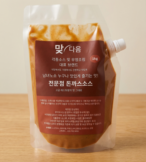 맞다음 업소용 가정용 돈까스소스, 3kg, 1개