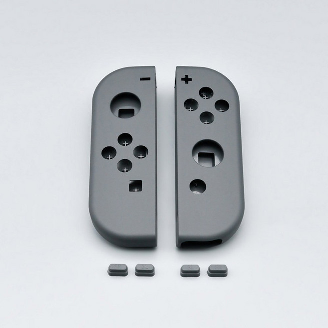 Nintendo Switch/OLED Joy-Con 컨트롤러 용 교체 하우징 쉘 전면 후면 페이스 플레이트 미드 플레이트 SL SR 버튼 수리 부품, [01] Gray, 하나, 1개, Gray