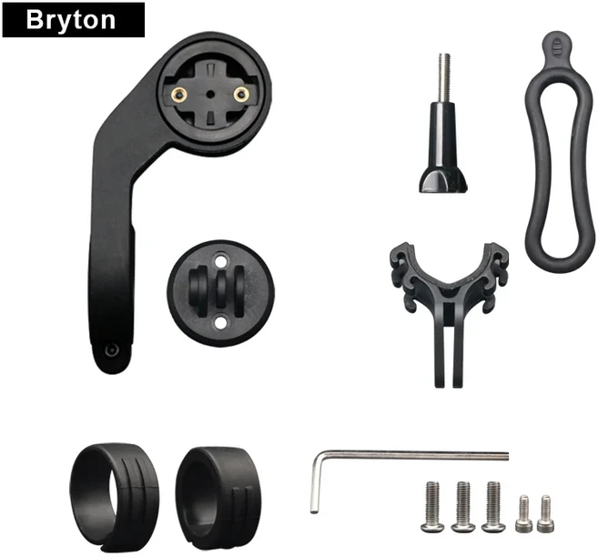 자전거 컴퓨터 마운트 홀더 MTB 도로 사이클링 핸들 바 주행 거리계 스톱워치 가민 엣지 200 브라이튼 와후, 04 For Bryton Set