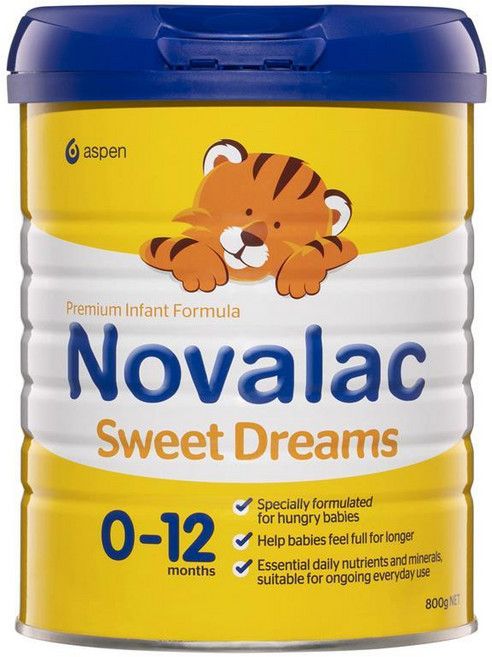 호주 노발락 Novalac Sweet Dreams Infant Formula 0-12개월 SD 스위트 드림즈 인펀트 포뮬라 아기 특수 분유, 3개, 800g