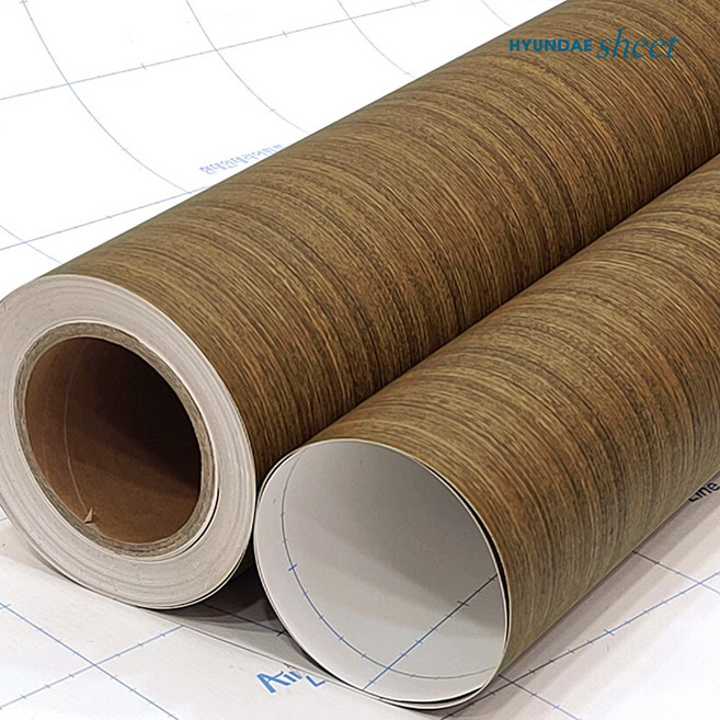 현대시트 인테리어필름 1롤(25M/50M) 무늬목 우드 54종, 월넛 WD506