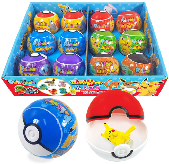 포켓몬스터 피카츄&친구들 피규어 랜덤 뽑기 가챠, 12개
