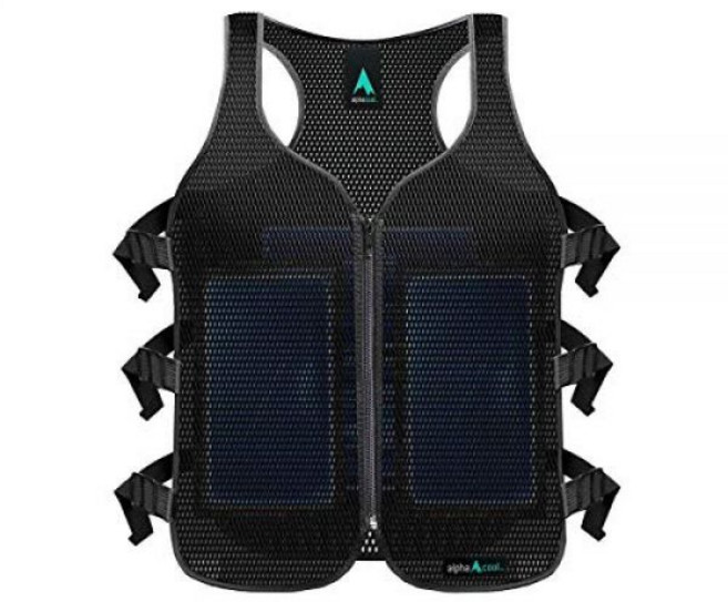 AlphaCool 남성 및 여성용 Frosty 메시 아이스 조끼 - 팩이 있는 쿨링 조끼 2세트 젤 패드 포켓 3개 맞춤형 핏을 위한 조절 가능한 스트랩 블랙 원 사이즈