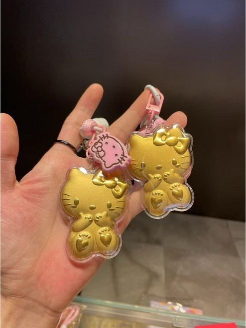 金大囍 銀樓 AU999黃金 0.02克 kitty 吊飾 附紙盒紙袋背卡