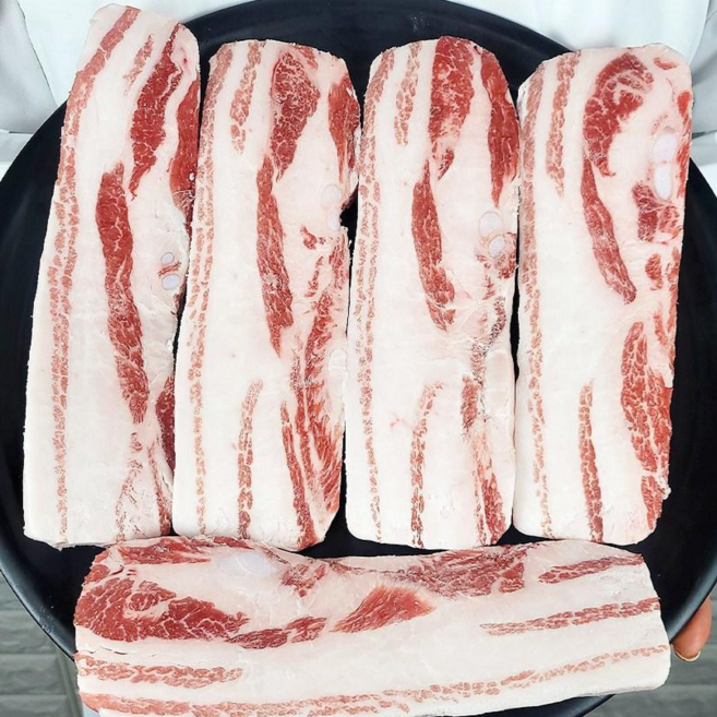 [당일발송] 진짜 지방 많은 이베리코 삼겹살, 300g, 5개