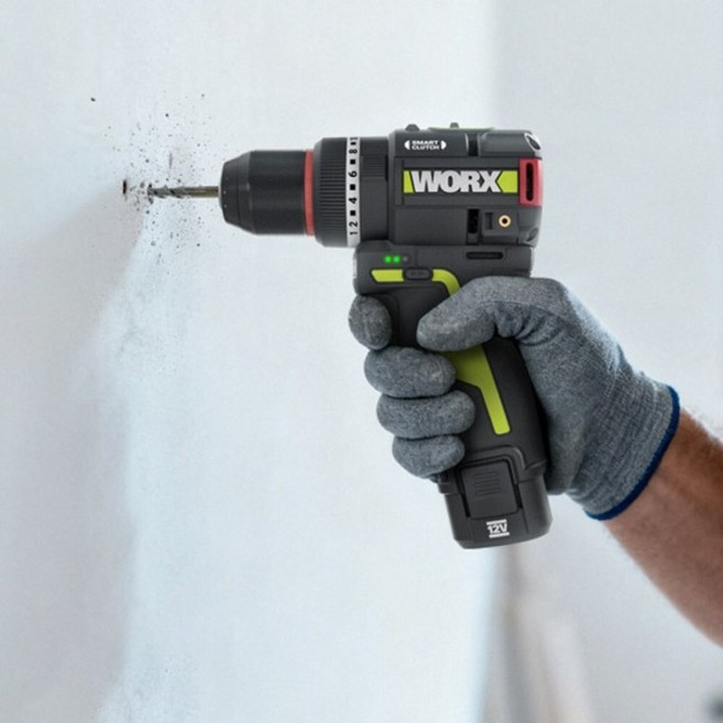 웍스 Worx WU135T 충전 해머드릴 드라이버 배터리2개포함 12V 드릴, 1개