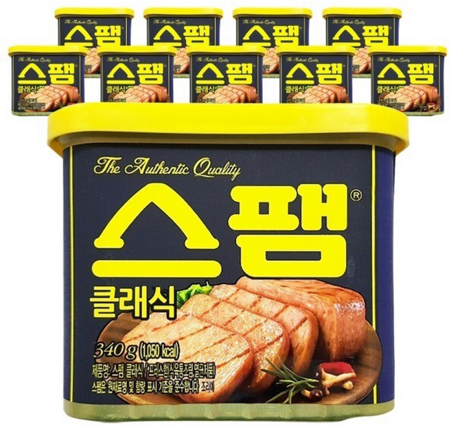 스팸 클래식 스펨 햄 통조림, 340g, 10개