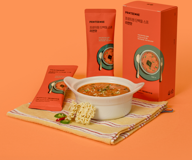 프로티원 단백질 스프 다이어트 라면맛 프로틴 식사대용 한끼, 1박스, 45g