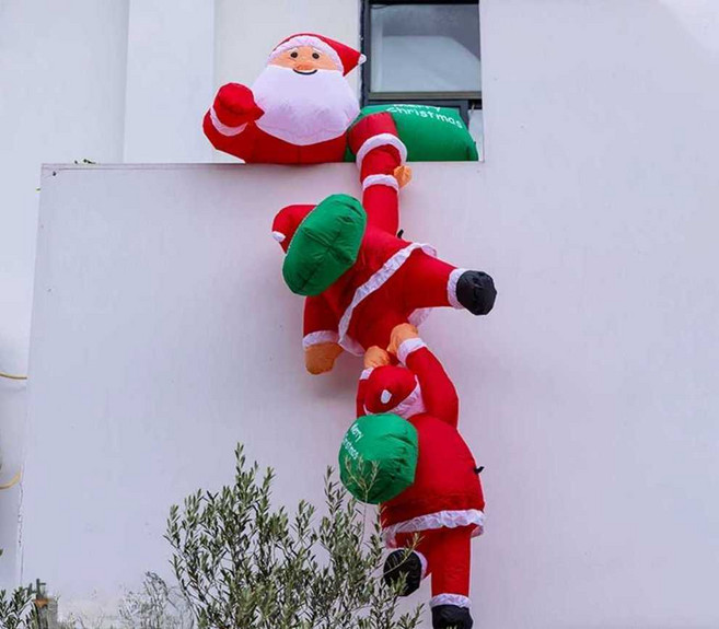 대형 산타풍선 외벽 벽걸이 크리스마스 야외 장식