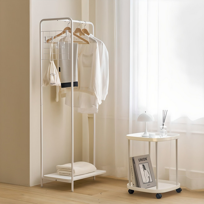 메종드꼼마 메쉬 선반 행거, 화이트