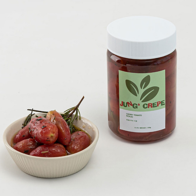 정크레페 방울토마토 피클 절임 마리네이드 카프레제 캠핑음식, 250g, 1개