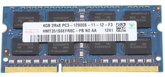 하이닉스 DDR3 4GB 노트북 RAM 메모리 1600Mhz PC3 12800 2RX8 1.5V 16 IC SODIMM 메모리 Intel F 전용, 1개