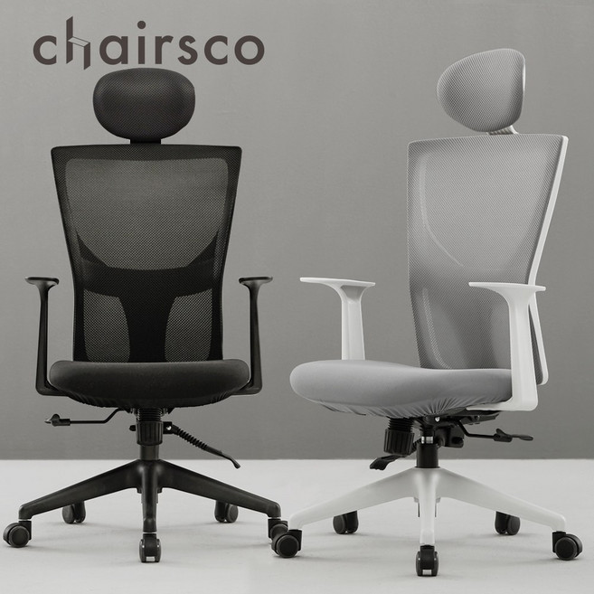 체어스코 국내생산 각도조절형 메쉬 사무 학생 책상 컴퓨터 의자, 네이처프로 블랙바디 가성비세트