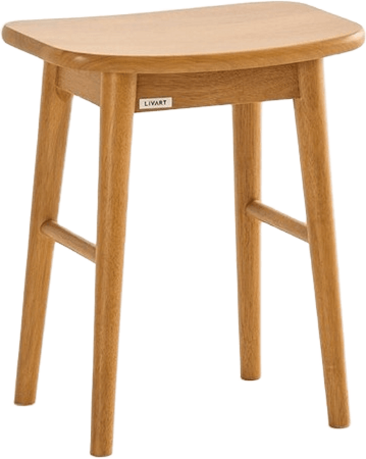 리바트 뉴시나몬 원목스툴의자, 가로380세로260높이460mm