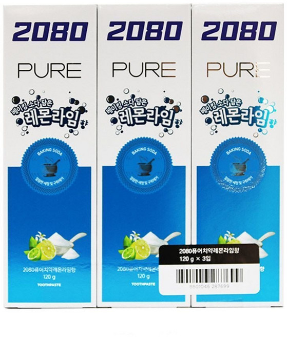 치약 레몬 라임향 베이킹소다 상큼한 개운함 상큼 개운 레몬라임향 잇몸 어른 용품 생활