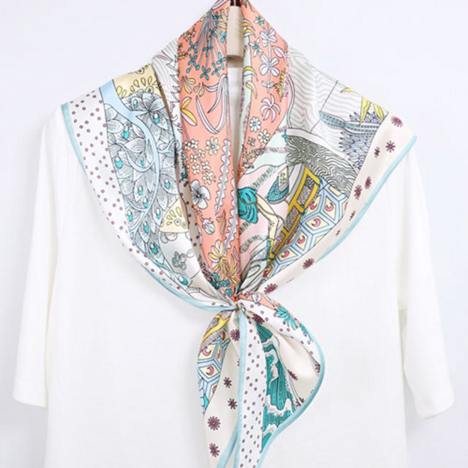 별 빅 삼각 스카프 +링세트 가을 실키 부드러운 스카프 빅사이즈 어깨숄 스카프 오피스룩