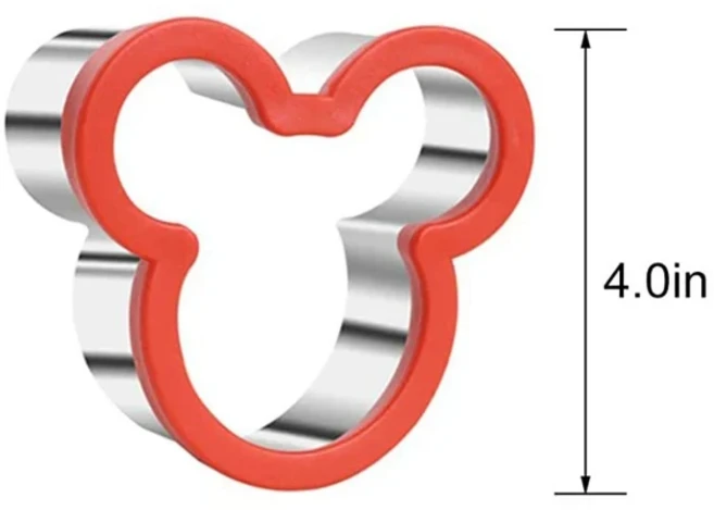 3/4 Pcs 샌드위치 커터 어린이를위한 설정 공룡 심장 스타 과일 야채 모양 빵 토스트 음식 쿠키 금형, 03 Mickey