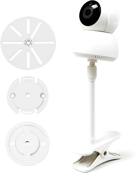 비상 자바라 집게형 무타공 각도조절 홈캠 CCTV 거치대