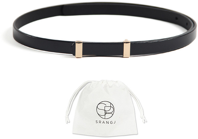 에스랑제이 여성 가죽 슬림 원피스 벨트