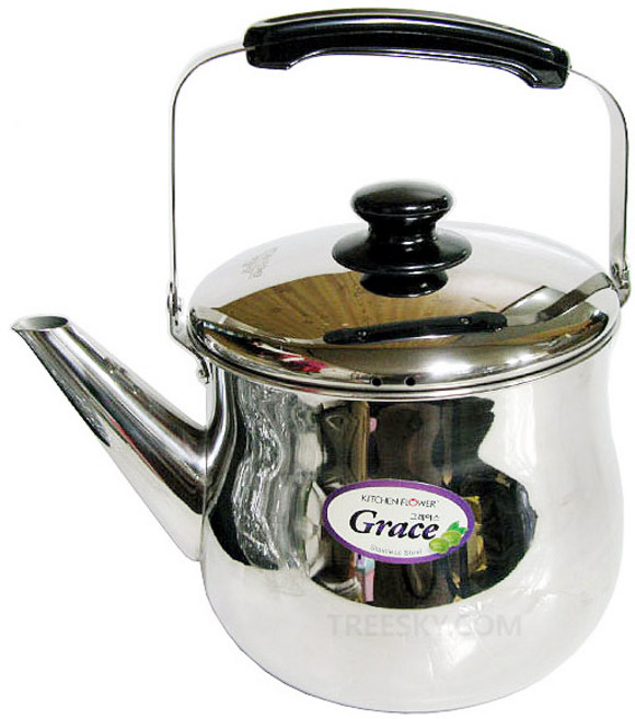 키친플라워 그레이스 들통형 스테인리스 주전자-7.0L (NY-2844) 넓은입구